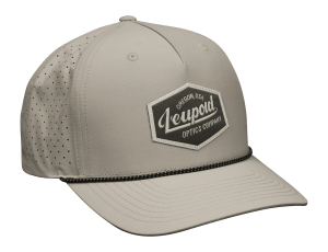 Leupold 185043 Leupold Optics Co. Performance Hat Light Grey Mid-Length Pre-Curved Bill