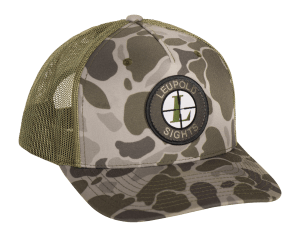 Leupold 185996 Duck Trucker Hat Camo Green Semi-Structured