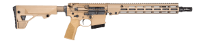 Geissele Automatics 08654S GFR Recce MOD1 6mm ARC 8+1 14.50" Threaded Barrel Desert Dirt Cerakote Aluminum Receiver w/Picatinny Rail M-LOK Handguard Mil-Spec 6 Position Buffer Tube DD Polymer Geissele SBS Buttstock & A17 Reduced Angle Grip Ambi