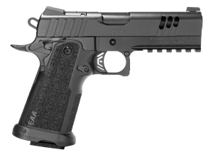 Girsan 395068 Witness2311 CMXX 45 ACP 11+1 4.25″ Black Ported w/Integral Compensator Bull Barrel  Black Steel Lightening Cut/Optic Ready/Serrated Slide  Black Polymer Frame w/Beavertail & Picatinny Rail  Textured Grip  RMSc Footprint  Ambidextrous