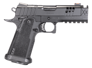 Girsan 395026 Witness2311 CMXX 10mm Auto 15+1 4.25″ Black Ported w/Integral Compensator Bull Barrel  Black Steel Lightening Cut/Optic Ready/Serrated Slide  Black Polymer Frame w/Beavertail & Picatinny Rail  Textured Grip  RMSc Footprint  Ambidextrous