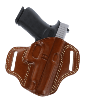Galco CM834 Combat Master OWB Tan Steerhide Fits Glock 48 Belt Holster Right Hand