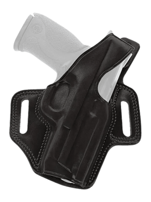 Galco FL266RB Fletch High Ride OWB Black Steerhide Fits Kimber 1911 4" Belt Holster Right Hand