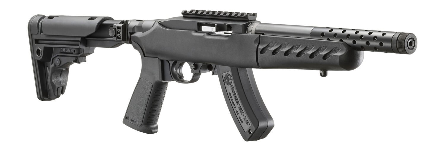 Ruger 33001 10/22 SBR 22 LR 15+1 10″ Matte Black Threaded Barrel Black Receiver w/Picatinny Rail Black Folding/Reversible Polymer Stock Polymer Grip Ruger 33001 10/22 SBR 22 LR 15+1 10″ Matte Black Threaded Barrel Black Receiver w/Picatinny Rail Black Folding/Reversible Polymer Stock Polymer Grip