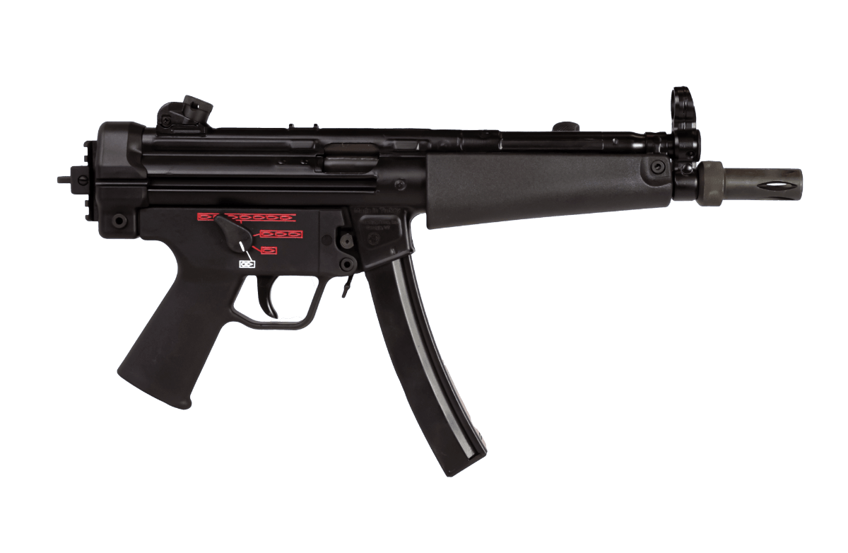 Century Arms HG6034NN AP5 Navy 9mm Luger 30+1 8.50" Manganese Phosphate Threaded Barrel Black Lacquer Over Manganese Phosphate Steel Stamped Receiver Picatinny Rear Cap Black Navy Style Grip