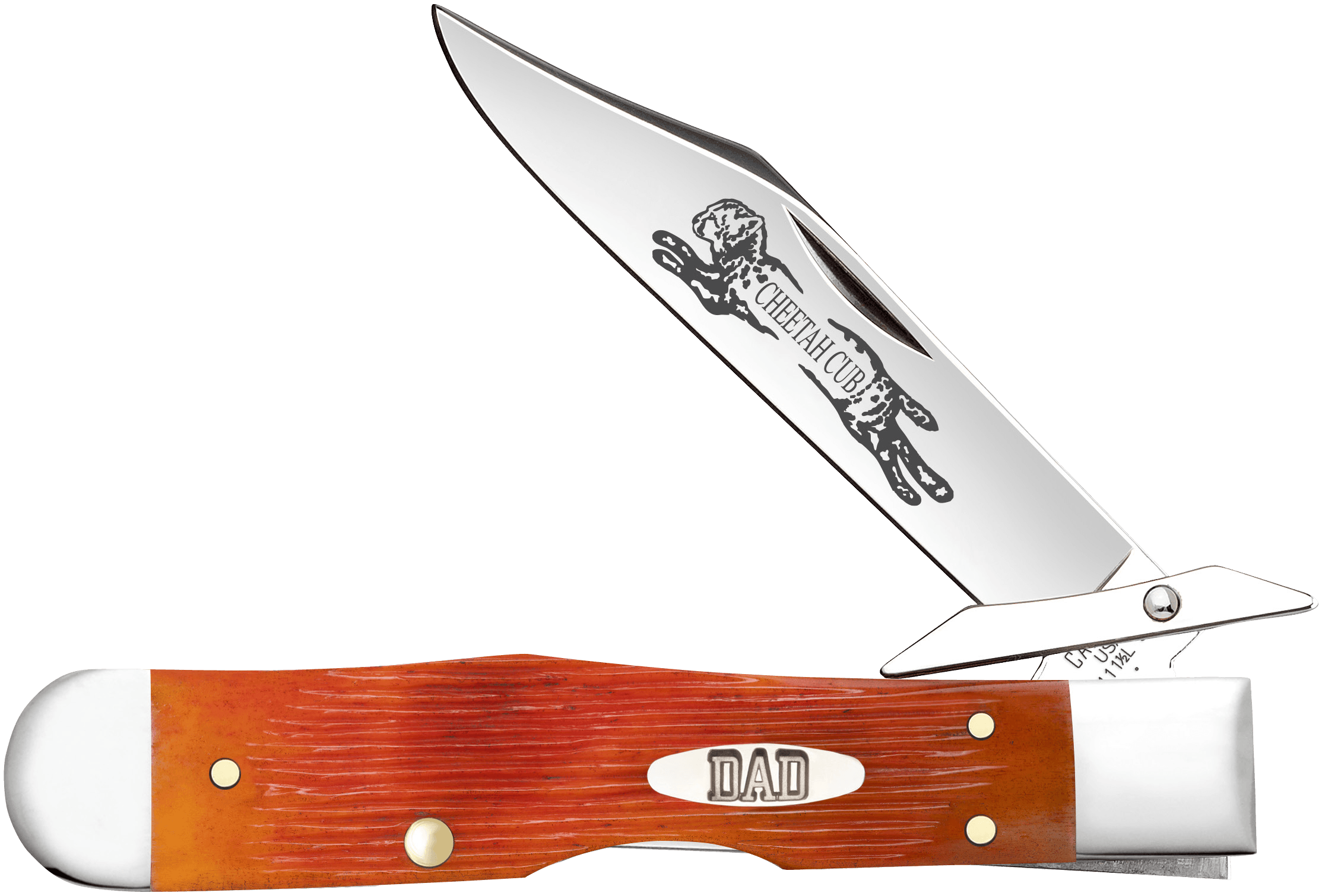 Case 13363 Cheetah Cub Father’s Day Folding Clip Point w/Swing Guard Plain Tru-Sharp SS Blade Tequila Sunrise Barnboard Jig Handle Gift Tin Case 13363 Cheetah Cub Father’s Day Folding Clip Point w/Swing Guard Plain Tru-Sharp SS Blade Tequila Sunrise Barnboard Jig Handle Gift Tin