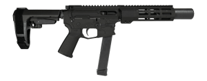 Shark Coast Tactical SCC06711SPBO9 Sneeky Pete 9mm Luger 30+1 5.50" Black Melonite Threaded Barrel Black Cerakote Receiver SB Tactical SBA3 Brace