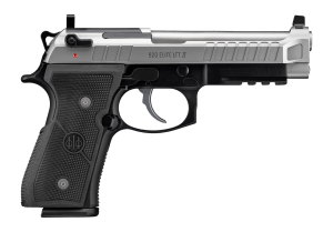 Beretta USA J92ELITE2G15 92G Elite LTT II Full Size Frame 9mm Luger 15+1 4.70" Inox Combat Target Crown Barrel Inox Stainless Steel Optic Ready/Serrated Slide Black Aluminum Frame w/Beavertail & Picatinny Rail Black Grip RMR Footprint