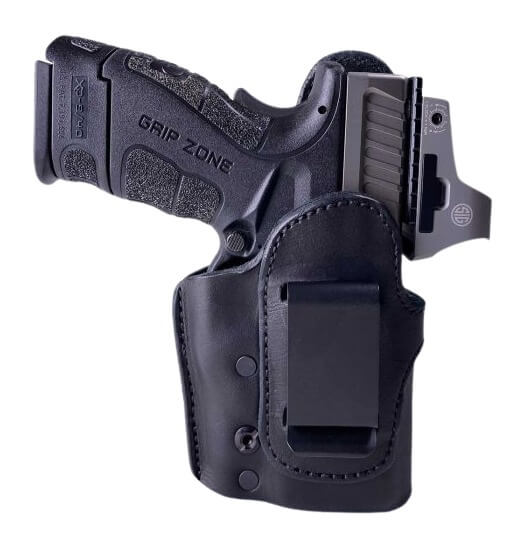 Urban Carry LLIWBRMR218BKR Signature LockLeather IWB Black Leather Fits Glock 19/FN 509 RMR Right Hand Urban Carry LLIWBRMR218BKR Signature LockLeather IWB Black Leather Fits Glock 19/FN 509 RMR Right Hand