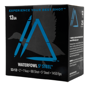Apex Ammunition S312-BB Waterfowl S3 12Gauge 3ā³ 1 1/4oz BBShot 25 Per Box/10 Case Apex Ammunition S312-BB Waterfowl S3 12Gauge 3ā³ 1 1/4oz BBShot 25 Per Box/10 Case