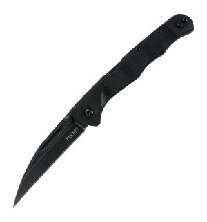 Cold Steel CSFL35FRNBKBK Frenzy II 5.50" Folding Sheepsfoot Plain Black S35VN SS Blade  6.75" Black G10 Handle