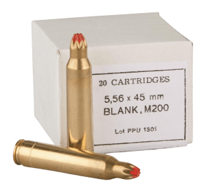PPU PPB556 Blank Ammo  5.56x45mm NATO 20rd Box