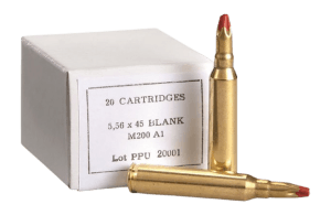 PPU PPB556A1 Blank Ammo  5.56x45mm NATO 20rd Box