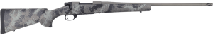 Howa HFN65CRGL 1500 Fence Line 6.5 Creedmoor 4+1 22" Tungsten Cerakote Threaded Barrel Tungsten Cerakote Aluminum Drilled & Tapped Receiver Gray Light Camo Fixed Synthetic Stock Right Hand