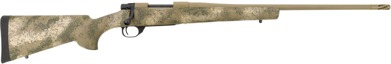 Howa HFN65CRPR 1500 Fence Line 6.5 Creedmoor 4+1 22" Burnt Bronze Cerakote Threaded Barrel Burnt Bronze Cerakote Aluminum Drilled & Tapped Receiver Prairie Reaper Camo Fixed Synthetic Stock Right Hand - Image 2