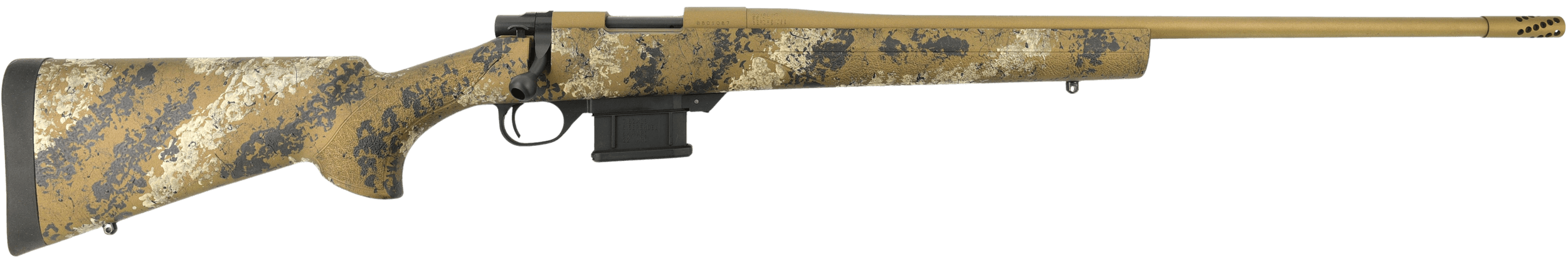 Howa HMFN6ARCSE 1500 Fence Line 6mm ARC 5+1 22" Flat Dark Earth Cerakote Threaded Barrel Flat Dark Earth Cerakote Aluminum Drilled & Tapped Receiver Scorched Earth Camo Fixed Synthetic Stock Right Hand