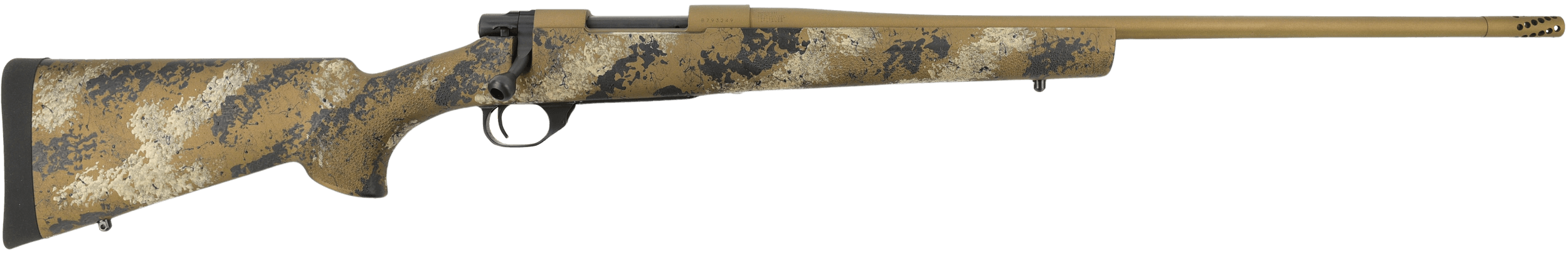 Howa HMFN762HBSE 1500 Fence Line 7.62x39mm 5+1 20" Flat Dark Earth Cerakote Heavy Threaded Barrel Flat Dark Earth Cerakote Aluminum Drilled & Tapped Receiver Scorched Earth Camo Fixed Synthetic Stock Right Hand