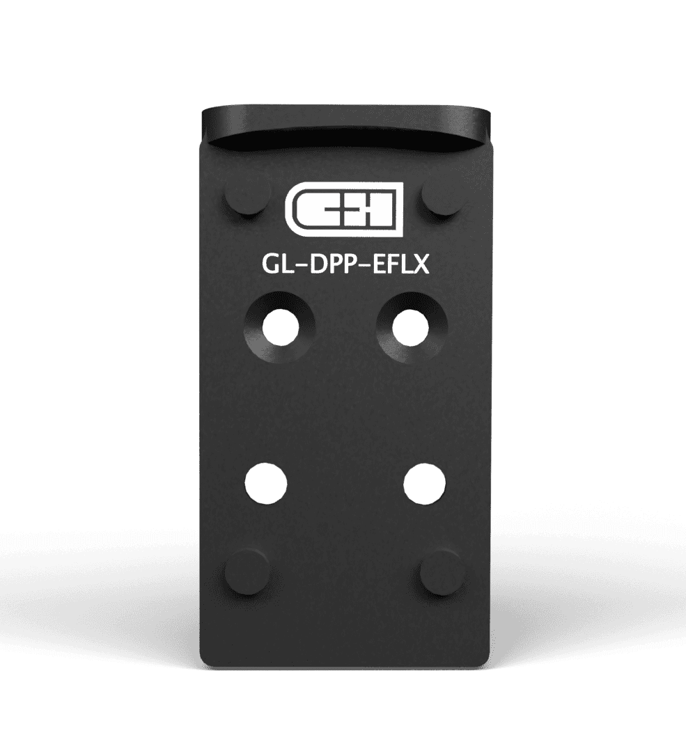 C&H Precision GLDPPEFLX Black Aluminum Fits Glock MOS