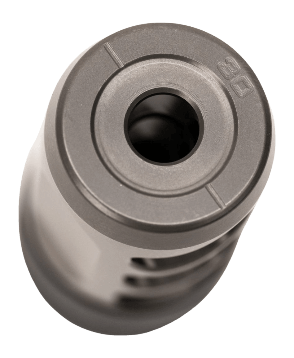 Area 419 419HFTI-300-5824 Hellfire Ti Self Timing Brake 300 Cal 5/8"x24 Threads Titanium 9" OAL