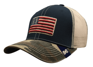Hornady Gear 34220 Navy/Camo Trucker American Flag W/ H