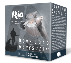 Rio Ammunition Dove Load Blue Steel 12Gauge 2.75″ 1oz 6Shot 25 Per Box/10 Case Rio Ammunition Dove Load Blue Steel 12Gauge 2.75″ 1oz 6Shot 25 Per Box/10 Case