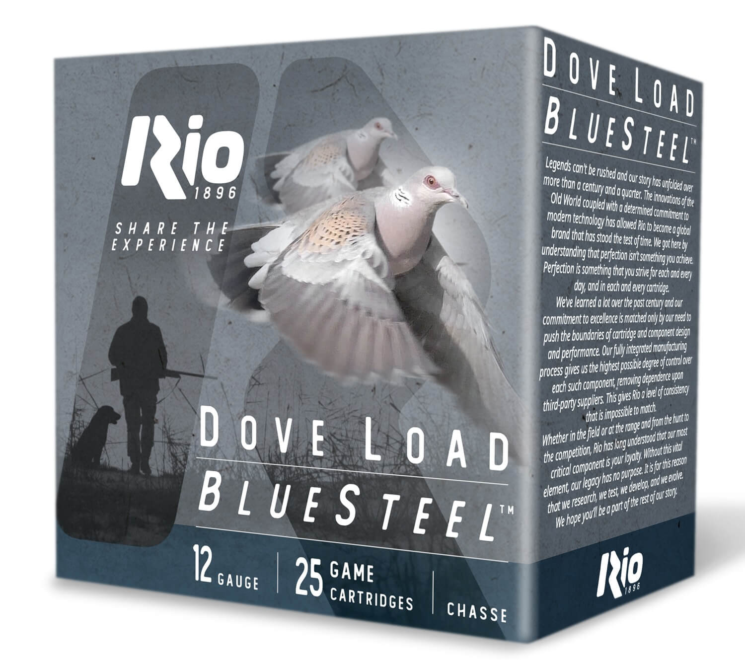 Rio Ammunition Dove Load Blue Steel 12Gauge 2.75″ 1oz 6Shot 25 Per Box/10 Case Rio Ammunition Dove Load Blue Steel 12Gauge 2.75″ 1oz 6Shot 25 Per Box/10 Case