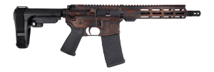 Shark Coast Tactical SCC07275RUST-P Rust 5.56 NATO 30+1 10.50" Black Nitride Threaded Barrel  Aluminum Receiver w/Picatinny Rail  M-LOK Handguard  Polymer SB Tactical SBA3 Brace  Magpul MOE Grip  Right Hand