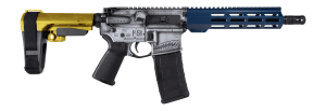 Shark Coast Tactical SCC07442P51-P P-51 Mustang 5.56 NATO 30+1 10.50" Black Nitride Threaded Barrel Aluminum Receiver w/Picatinny Rail M-LOK Handguard Polymer SB Tactical SBA3 Brace Magpul MOE Grip Right Hand