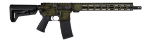 Shark Coast Tactical 300-044-1000-14 Distressed 5.56 NATO 30+1 16" Black Melonite Threaded Barrel Green Distressed Cerakote Aluminum Receiver w/Picatinny Rail M-LOK Handguard Magpul MOE SL Black Polymer Stock Magpul MOE Grip Right Hand