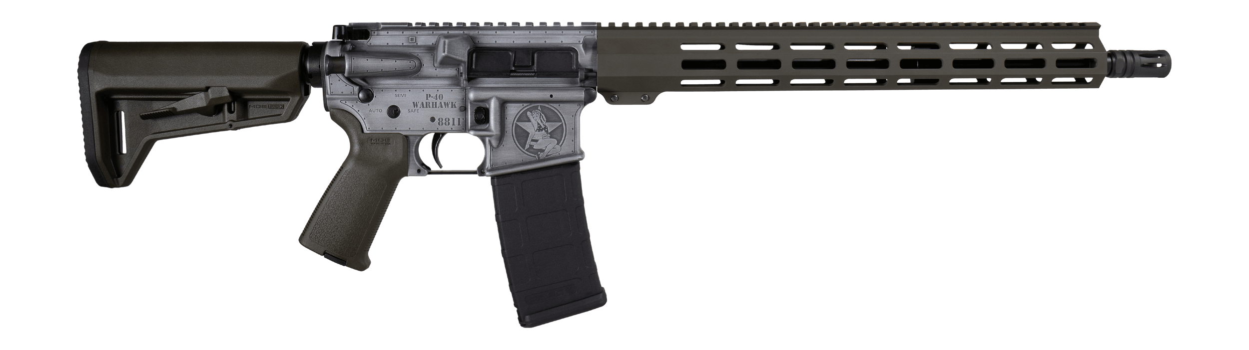 Shark Coast Tactical 300-194-1000-04 Bomber 5.56 NATO 30+1 16" Black Melonite Threaded Barrel Aluminum Receiver w/Picatinny Rail M-LOK Handguard Magpul MOE SL Black Polymer Stock Magpul MOE Grip Right Hand