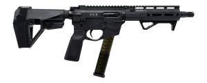 Freedom Ordance FX9P8E-BLK FX9P Elite 9mm Luger 8" Black Nitride Threaded Barrel  Black Anodized Aluminum Receiver w/Picatinny Rail  M-LOK Handguard  Black Polymer SB Tactical SBA5 Brace  Black Polymer Grip