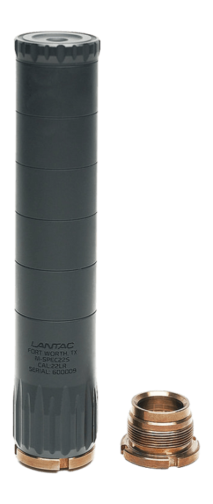 Lantac Usa 01-SUP-MSPEC22S M-Spec 22LR Black Aluminum 1/2ā³x28 Lantac Usa 01-SUP-MSPEC22S M-Spec 22LR Black Aluminum 1/2ā³x28