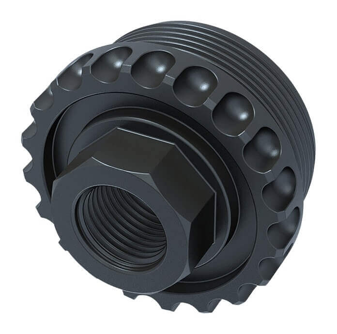 Lantac Usa HUB-ADC-DT-556-TI 5.56 1/2"x28 Titanium Nitride Black - Image 2