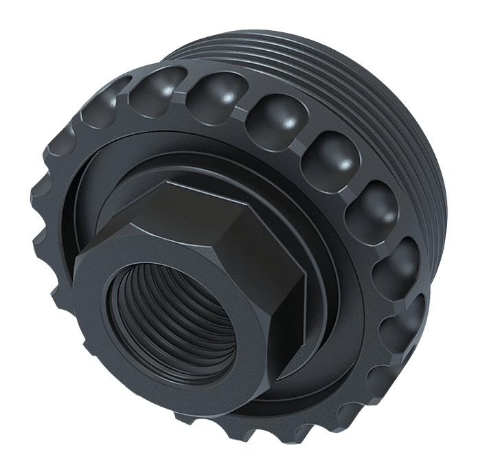 Lantac Usa HUB-ADC-DT-556-TI 5.56 1/2"x28 Titanium Nitride Black