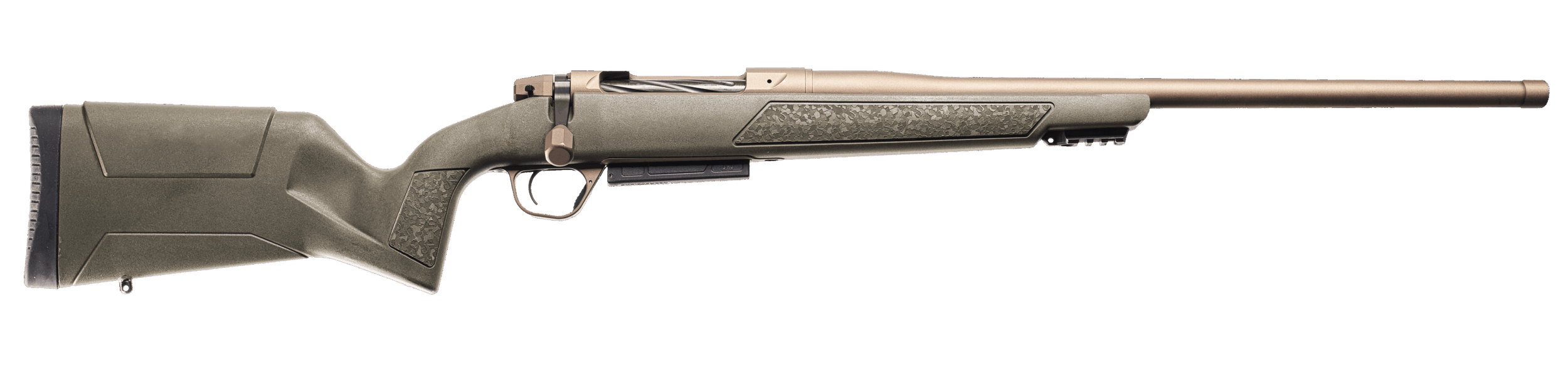 Christensen Arms 801-15009-01 Evoke 7mm PRC 3+1 22" Burnt Bronze Cerakote Threaded Barrel Burnt Bronze Cerakote Drilled & Tapped Receiver Picatinny Rail Forend OD Green Fixed Polymer Stock