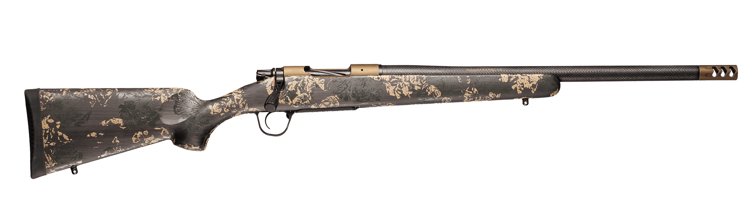 Christensen Arms 801-060080-00 Ridgeline FFT TI Full Size 22 Creedmoor 4+1 20" Carbon Fiber Threaded Barrel Burnt Bronze Cerakote Titanium Drilled & Tapped Receiver Carbon w/Green & Tan Accents Fixed Carbon Fiber Stock