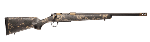 Christensen Arms 801-060081-00 Ridgeline FFT TI Full Size 25 Creedmoor 4+1 20" Carbon Fiber Threaded Barrel. Burnt Bronze Cerakote Titanium Drilled & Tapped Receiver  Carbon w/Green & Tan Accents Fixed Carbon Fiber Stock