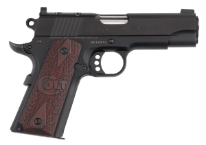 Colt Mfg O4840XE-OR 1911 Lightweight Commander 45 ACP 8+1 4.25" Stainless Barrel Matte Black Carbon Steel Optic Ready/Serrated Slide Matte Black Anodized Aluminum Frame w/Beavertail Black Cherry G10 Grip Right Hand