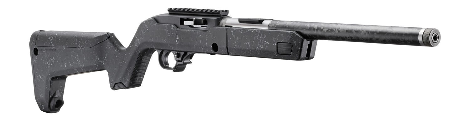 Ruger 32034 10/22 Carbon Fiber Takedown 22 LR 10+1 16.10″ Carbon Fiber Threaded Barrel Black Receiver w/Scope Rail Textured Black w/White Specks Magpul X-22 Backpacker Synthetic Stock Ruger 32034 10/22 Carbon Fiber Takedown 22 LR 10+1 16.10″ Carbon Fiber Threaded Barrel Black Receiver w/Scope Rail Textured Black w/White Specks Magpul X-22 Backpacker Synthetic Stock