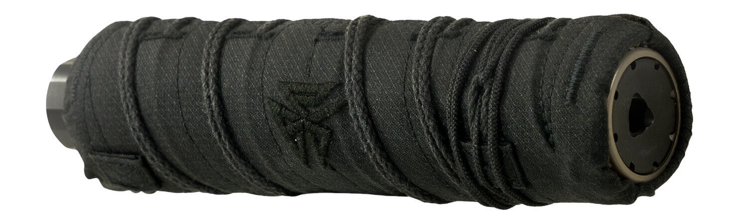 Burn Proof Gear BPG-SCC-M-5-5-1-1-BLK Mask HD/Sparrow/Oculus 22 Suppressor Cover Kevlar Black - Image 2
