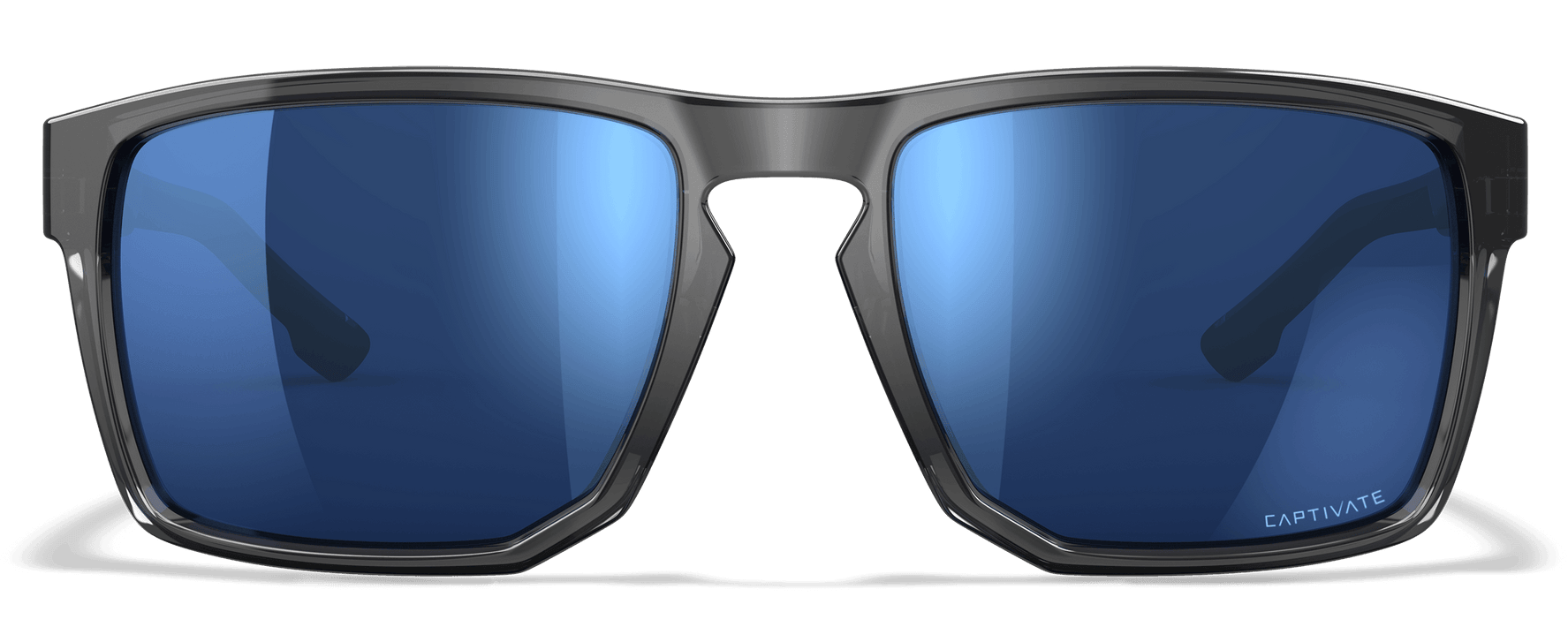 Wiley X AC6FND09 Founder Captivate Blue Mirror Lens Polycarbonate/Gloss Crystal Grey Frame Wiley X AC6FND09 Founder Captivate Blue Mirror Lens Polycarbonate/Gloss Crystal Grey Frame