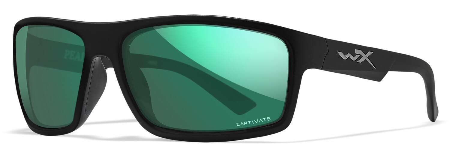 Wiley X ACPEA07 Peak Captivate Green Mirror Lens Polycarbonate/Matte Black Frame Wiley X ACPEA07 Peak Captivate Green Mirror Lens Polycarbonate/Matte Black Frame