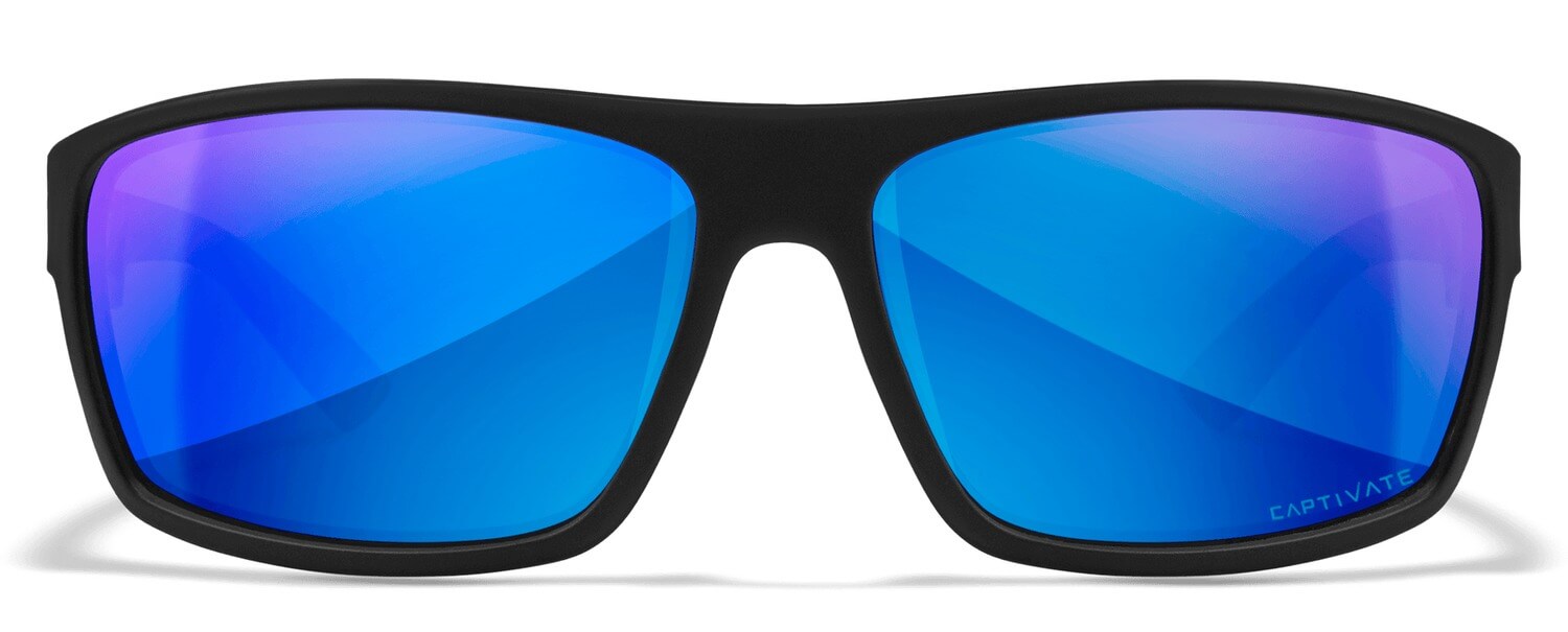 Wiley X ACPEA19 Peak Captivate Blue Mirror Lens Polycarbonate/Matte Black Frame Wiley X ACPEA19 Peak Captivate Blue Mirror Lens Polycarbonate/Matte Black Frame