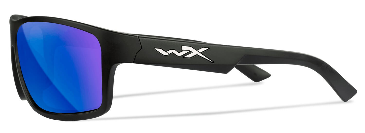 Wiley X ACPEA19 Peak Captivate Blue Mirror Lens Polycarbonate/Matte Black Frame Wiley X ACPEA19 Peak Captivate Blue Mirror Lens Polycarbonate/Matte Black Frame