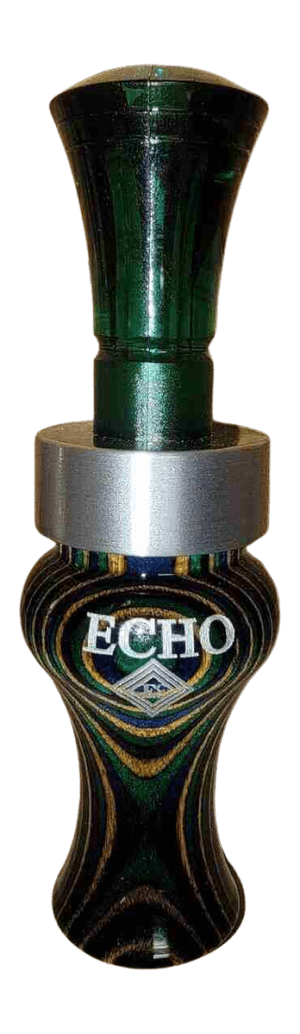 Echo Calls 77777 Timber Diamondwood Double Reed Attracts Ducks Purple/Yellow/Green