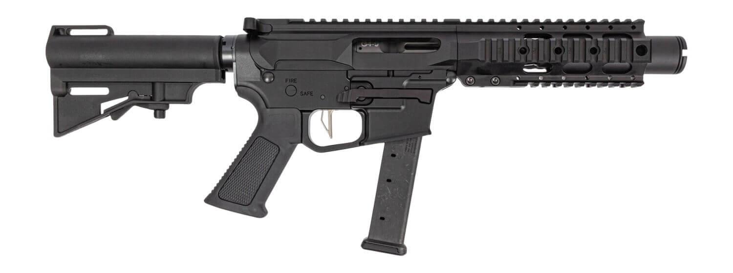 Dpms Panther Arms DP51655231780 Kitty Kat G9 9mm Luger 27+1 4" Black Nitride Heavy Threaded Barrel Black Hardcoat Anodize Aluminum Receiver w/Picatinny Rail M-LOK Handguard Black Polymer DPMS CAR Blade Brace DPMS Custom Overmolded Grip - Image 4