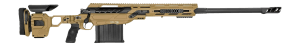 Cadex Inc CDX50DUAL5029BR40I2J5N CDX-50 Tremor 50 BMG 5+1 29″ Black DLC Match Grade Threaded Barrel  Black DLC Aluminum Receiver w/Picatinny Rail  Adjustable Folding Hybrid Tan Stock  Black Polymer Grip