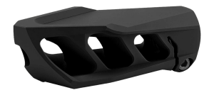 Cadex Inc 3850028BLK MX1 Self Timing Muzzle Brake 33 Cal 5/8×24 Threads Black Stainless Steel 0.865″ Diameter