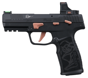 Sig Sauer 322CROSERS P322 Rose w/Optic 22 LR 20+1 4″ Black Barrel  Black Anodized Serrated w/Optic Slide  Black Stainless Steel Frame w/Picatinny Rail  Rose Laser Engraved Black Polymer Grip  Sig ROMEO-RS Compact 3 MOA Red Dot  Ambidextrous