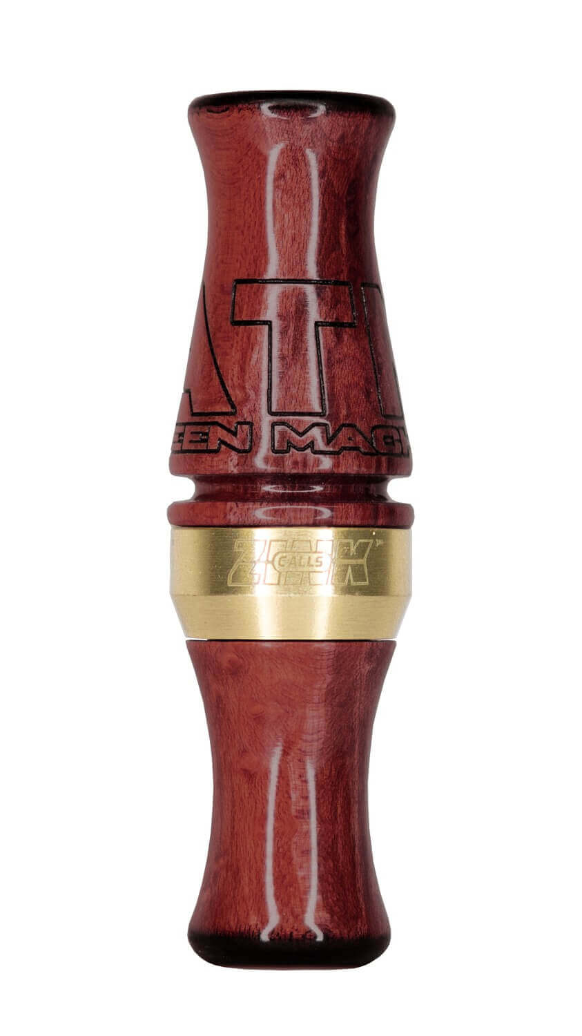 ZINK ZNK-ZNK6020 ATM Green Machine Custom Deluxe Double Reed Attracts Ducks Species African Padauk Wood J-Frame - Image 2